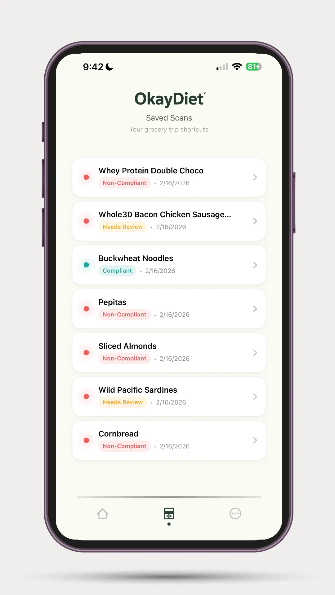 OkayDiet app preview
