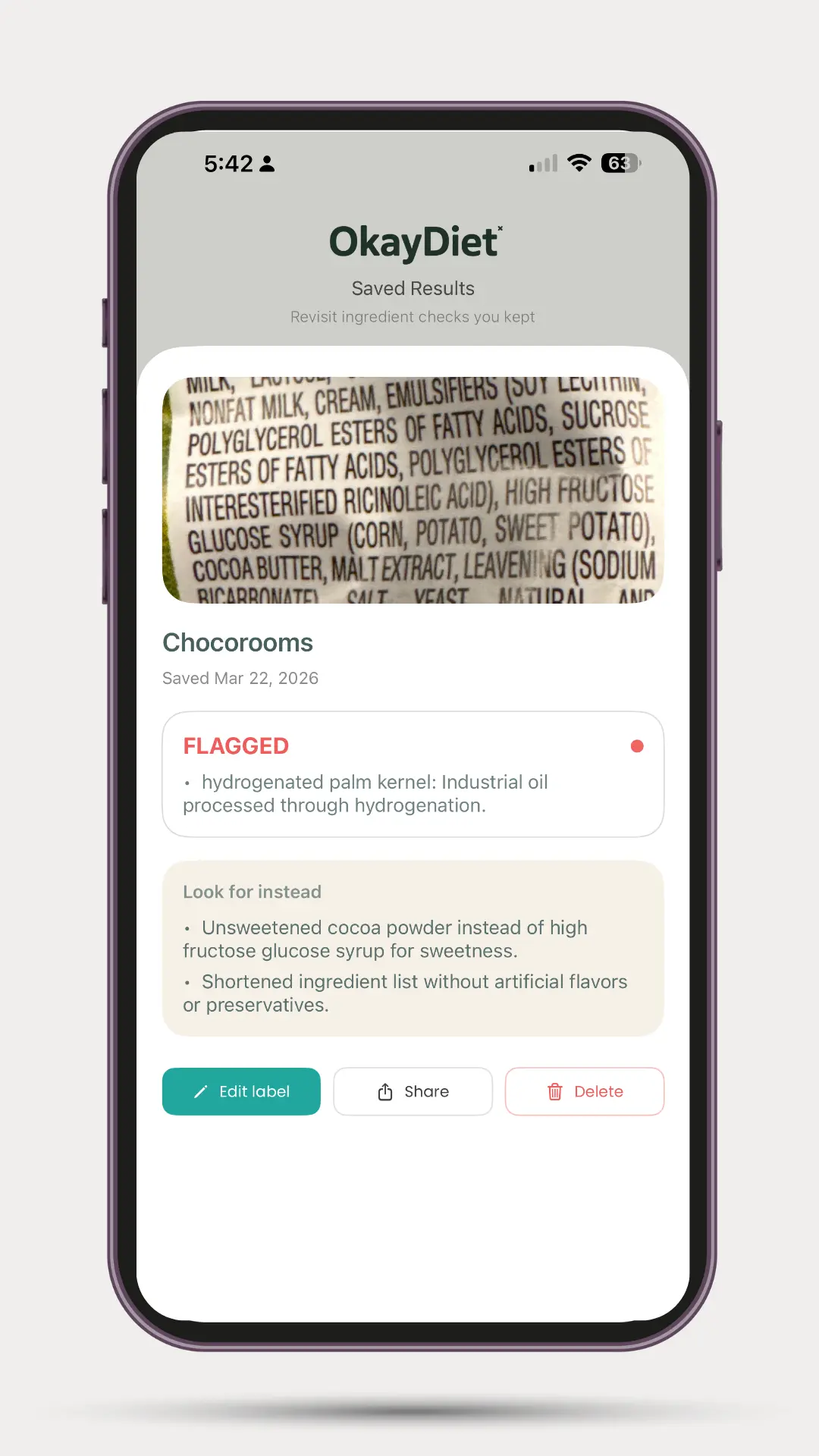 OkayDiet app preview