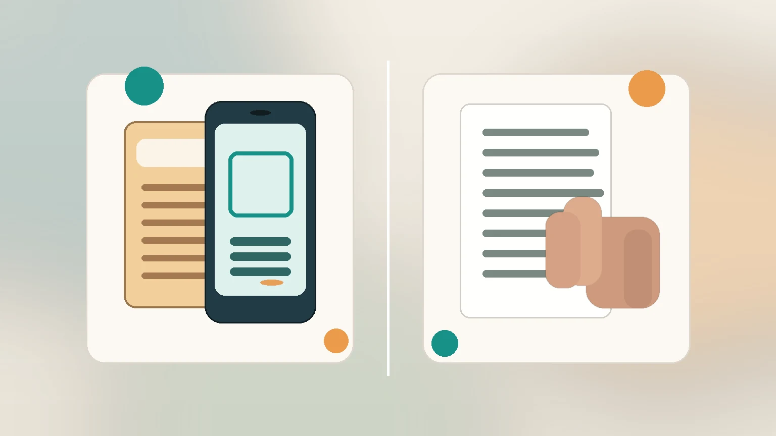 Phone scanning a food label beside a hand reading an ingredient list in a grocery aisle