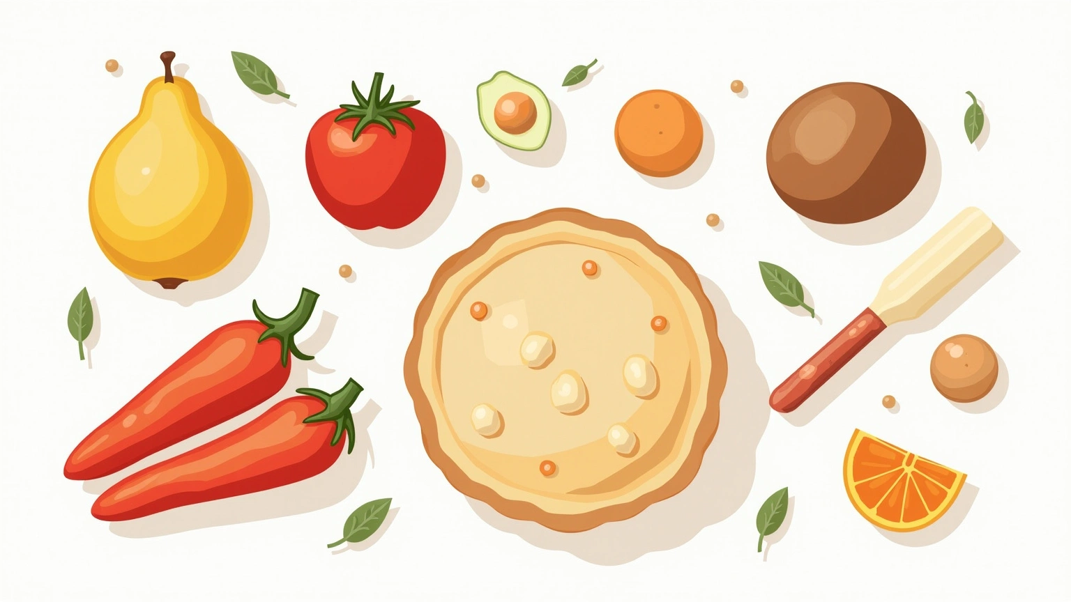 Assorted simple-ingredient snacks on a kitchen counter including fruits, nuts, and minimal-packaging snacks